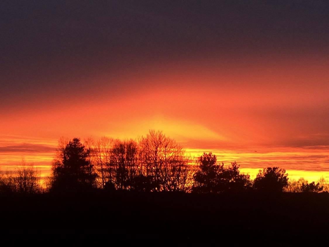 Röd himmel